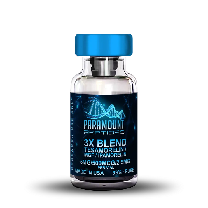 3X Blend Tesamorelin (5mg) / MGF (500mcg) / Ipamorelin (2.5mg)